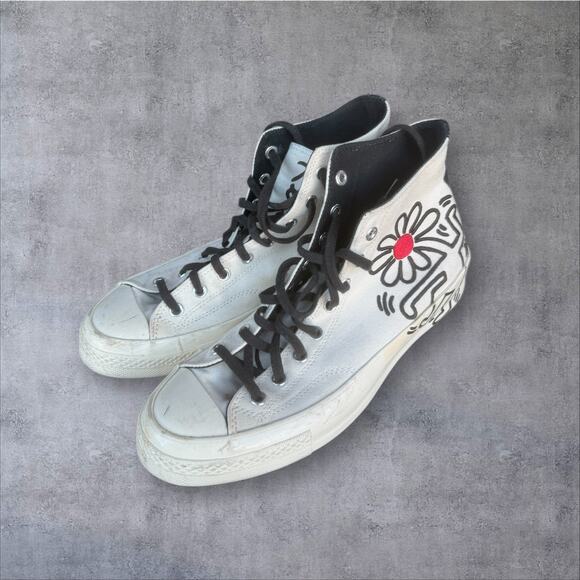Keith Haring x Converse Chuck Taylor All Star 70 Hi Top White Sneaker Mens 10.5 main image 4